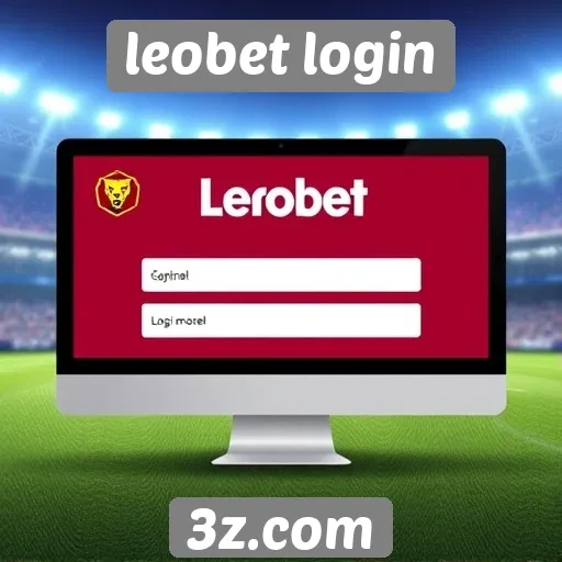 Funcionalidade do login no site leobet
